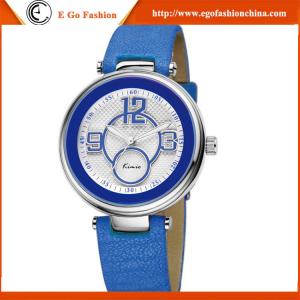 Quality KM28 Blue Orange Pink Lady Watch PU Leather Original KIMIO Woman Watches Gift Wristwatch for sale