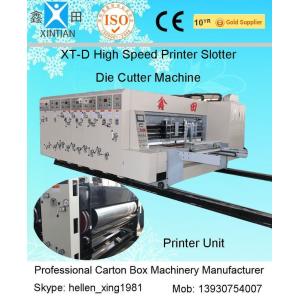 China Automated Feeding Flexo Printer Slotter Machine High Speed Cutting Machine on sale