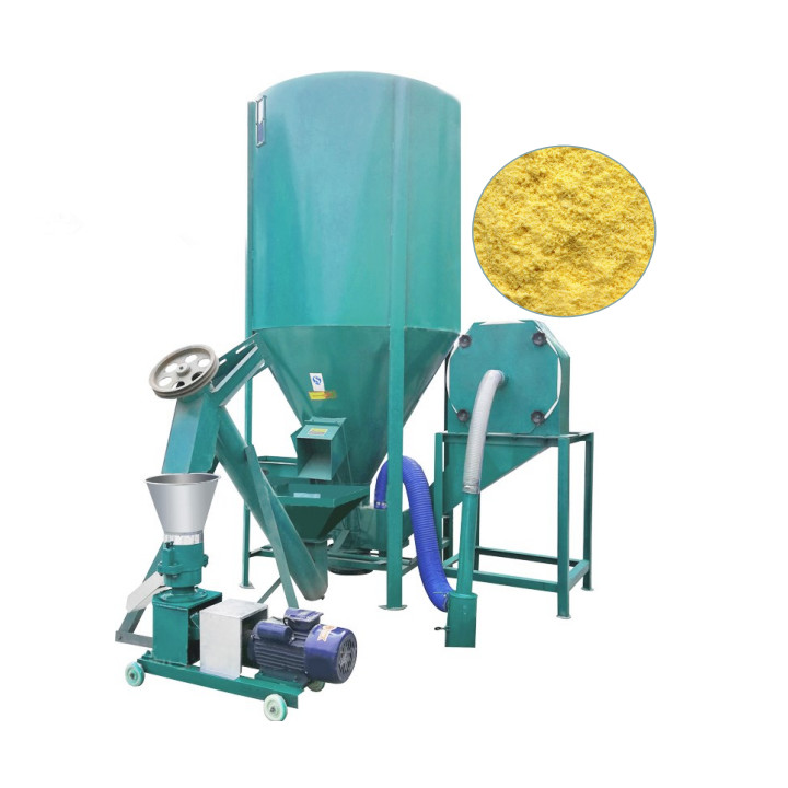 CE 250kg/Batch Animal Feed Grinder Machine Animal Food Mixer And Crusher