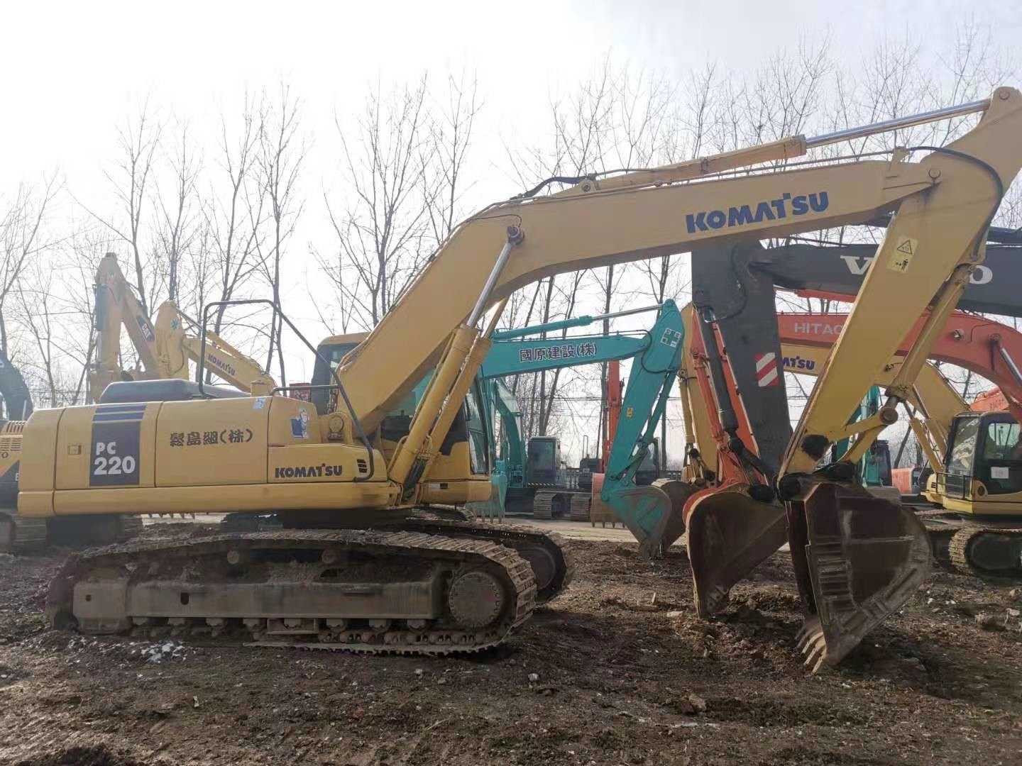 22T 3015mm PC220-7 Second Hand Komatsu Excavator