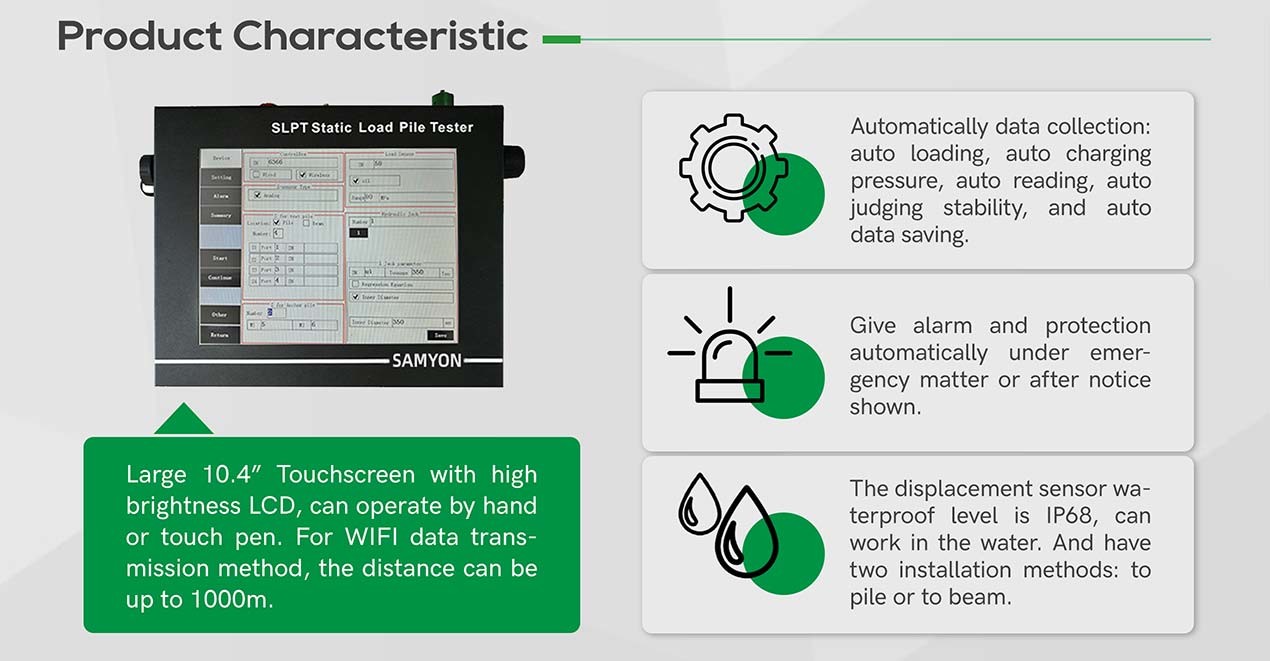 Slpt 6 Channels Static Load Test Equipment Auto Data Collection For Pile
