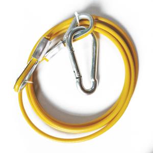 Nylon Coated Steel Cable Assembly with Snap Hook