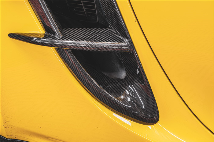 New Product for Porsche Cayman Carbon Fiber Tuyere 718 Boxster Carbon Fiber Side air Inlet