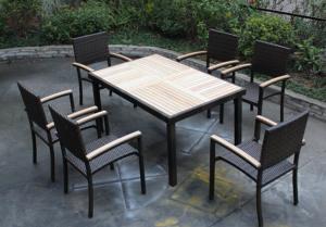 Quality outdoor garden teak dining furniture-16214 for sale