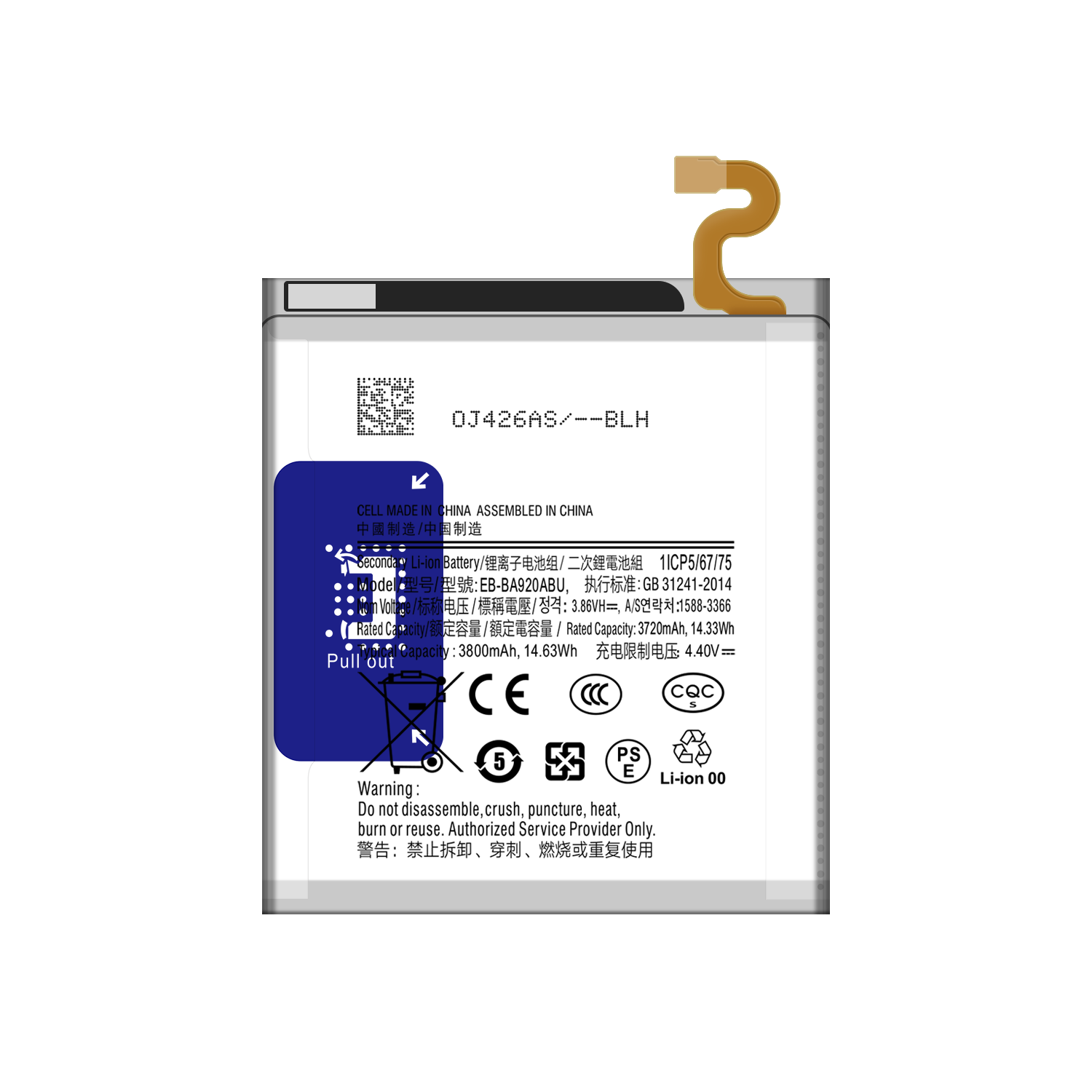 3800mAh 3.85V RECHARGABLE Battery EB-BA920ABU for Samsung Galaxy A9s SM-A9200 A9200 A9 2018 A920F A9 Star Pro