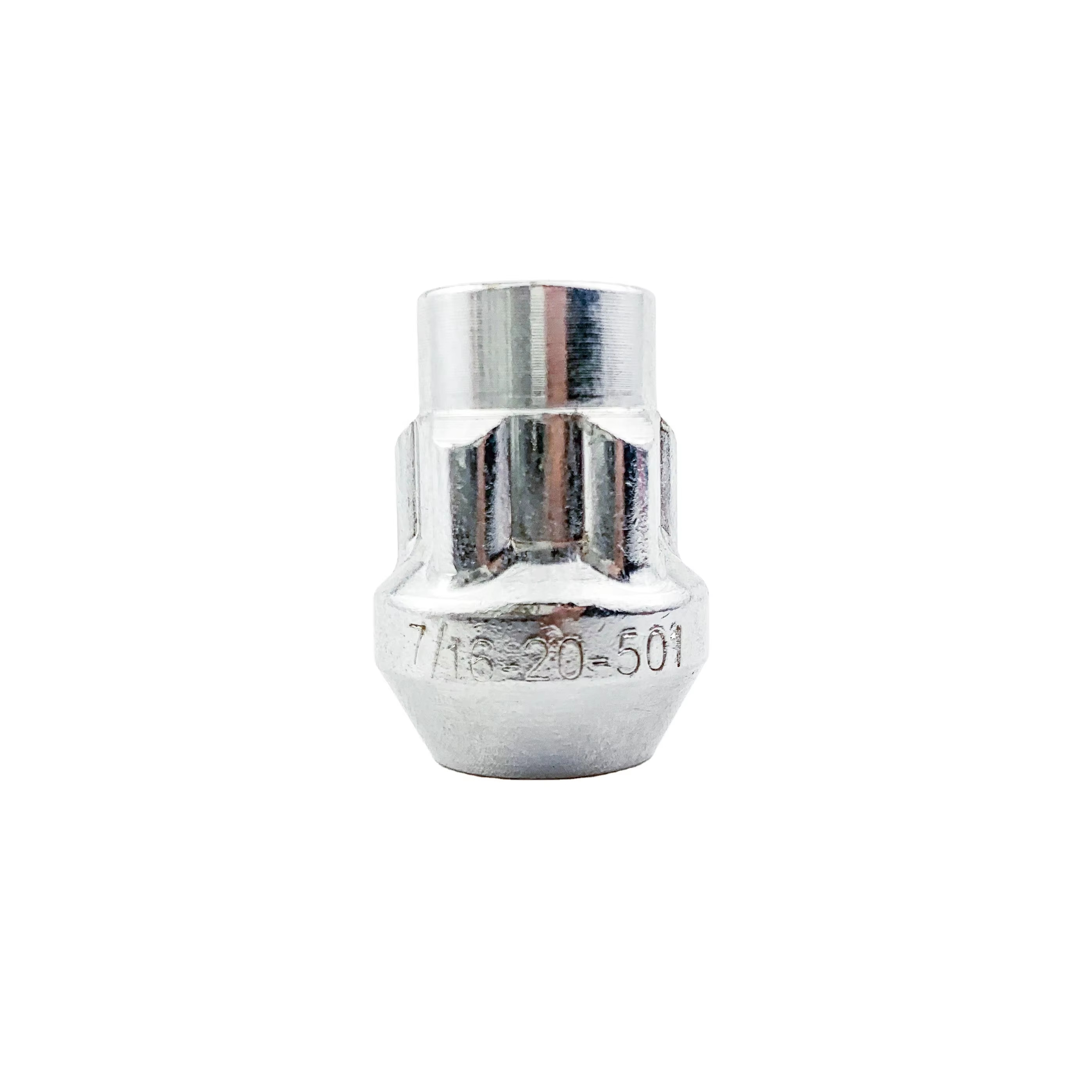 Steel Silver 3802 Car Wheel Lock Nut Set Anti-theft Nut Screw 7/16-20 Fine Thread 10 Grade for Hyundai Elantra 2007-2018