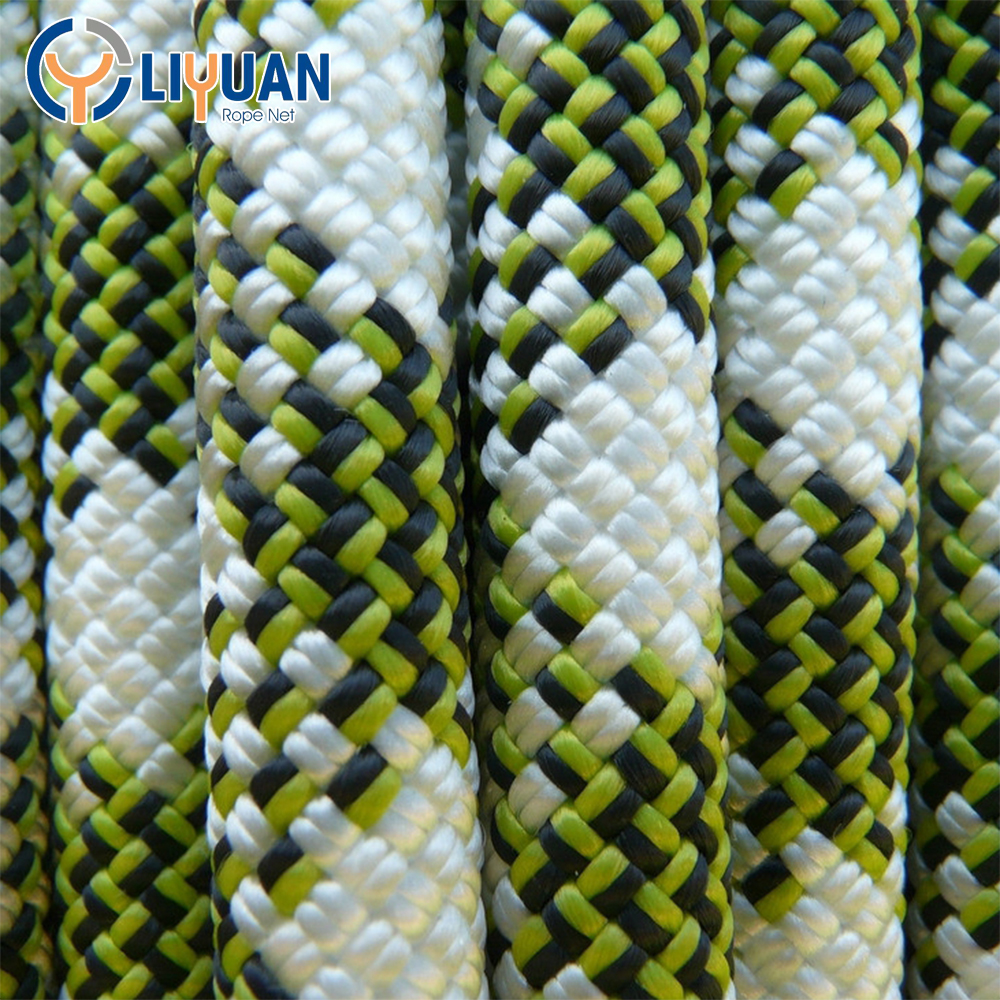 Yiliyuan Double Braided Uhmwpe Rope Support Customized Length for Marine and Slings