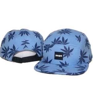 60cm Adjustable Short Brim Baseball Cap Custom Pattern