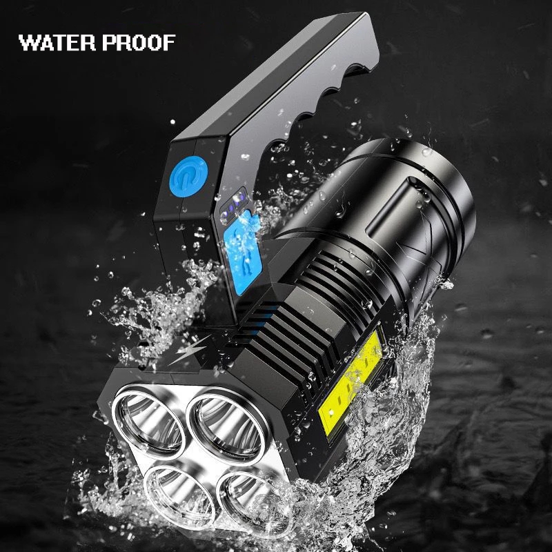1500mah Rechargeable Waterproof Torch Outdoor Working Light 6000K