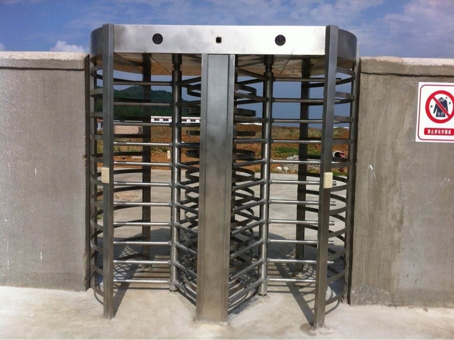 Swipe Card Full height Access Control Turnstile Gate Safety System 50HZ / 60HZ