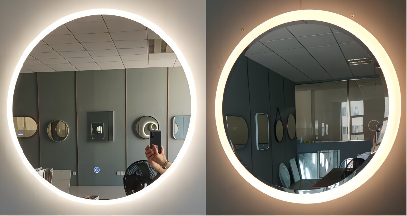 Demisting Oval LED Makeup Vanity Mirror With Lights 36W