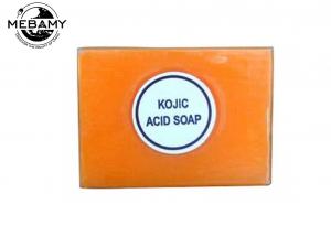 Quality Natural Antibacterial Kojic Acid Soap Orange Skin Lightening For Face / Body for sale