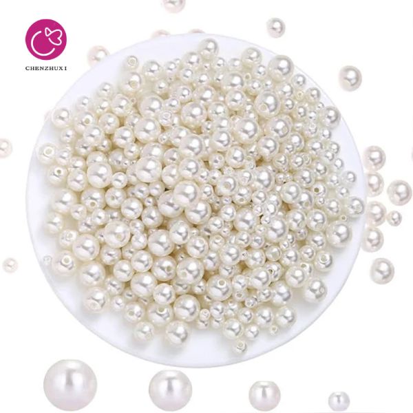 High Quality Pearl White Pearl Accessory Material Pearl Jewelry Accessory. with Different Sizes Wholesale