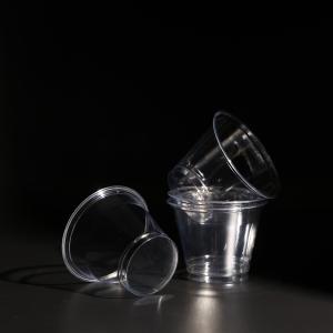 Quality Clear Plastic Disposable PET Cup Cold Drink Boba Tea With Customized Logo for sale