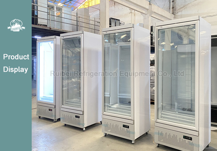 Supermarket Single Door Vertical Refrigerated Display Freezer
