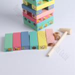 Educational Wooden Building Blocks Set 54 Pieces Montessori Toy