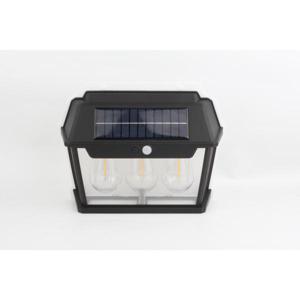 Customizable Three Light Source Solar Charging Induction Wall Bracket Light for PC ABS