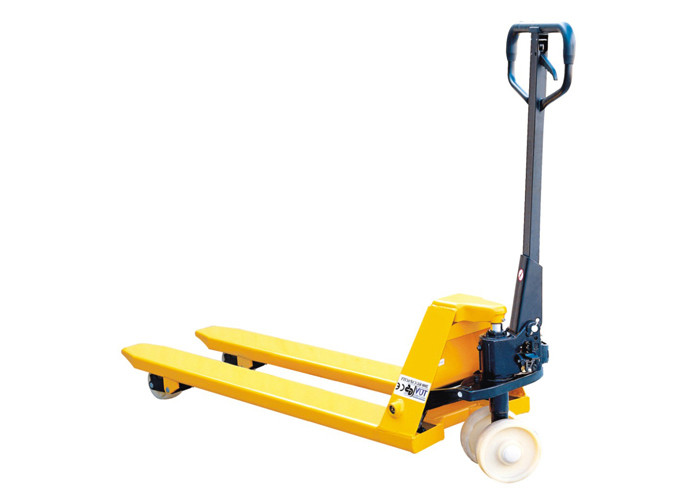 High Profile Hand Truck Pallet Jack 2000kg With Rubber Covered Handle