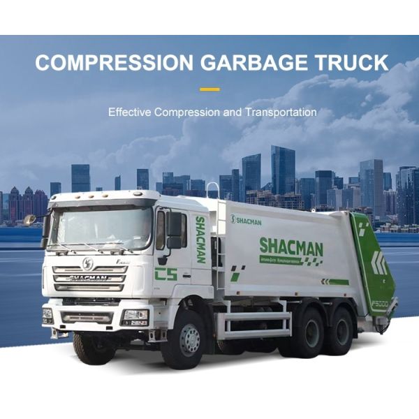 Compact Garbage Compactor Truck Back Loading Garbage Truck Hydraulic System Container Garbage Truck