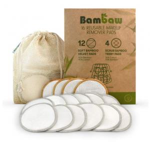 Quality Antibacterial Makeup Eraser Towel Pads Natural Bamboo Organic Cotton for sale