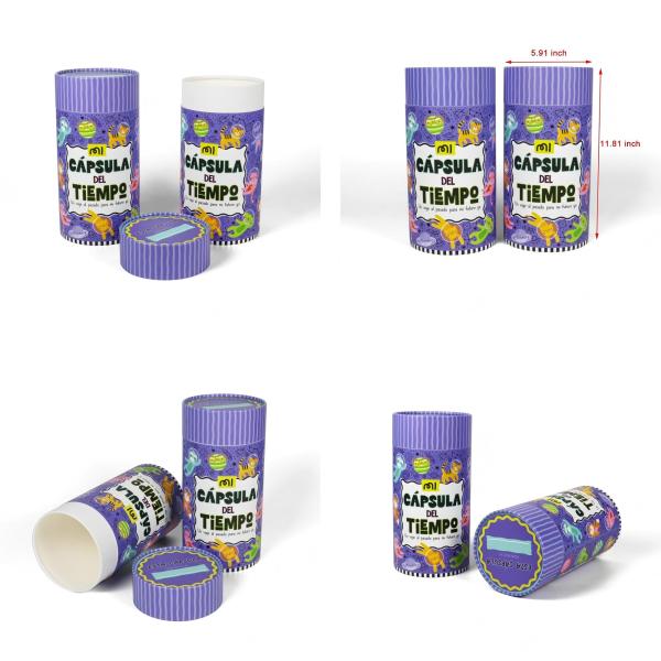 Environmentally friendly biodegradable cardboard tubes, suitable for toothbrush, cosmetics, skin care and perfume packaging