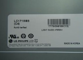 LC171W03-C4 LG. LCD 17.1" 1280×768 450cd/m2 INDUSTRIAL LCD DISPLAY