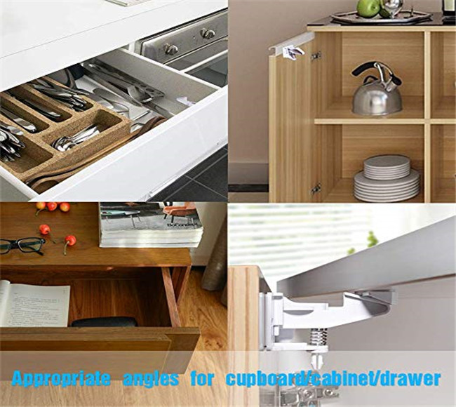 Improved Child Safety Spring Locks With Stronger 3M Advertise Backing Child Safety Cabinet Locks