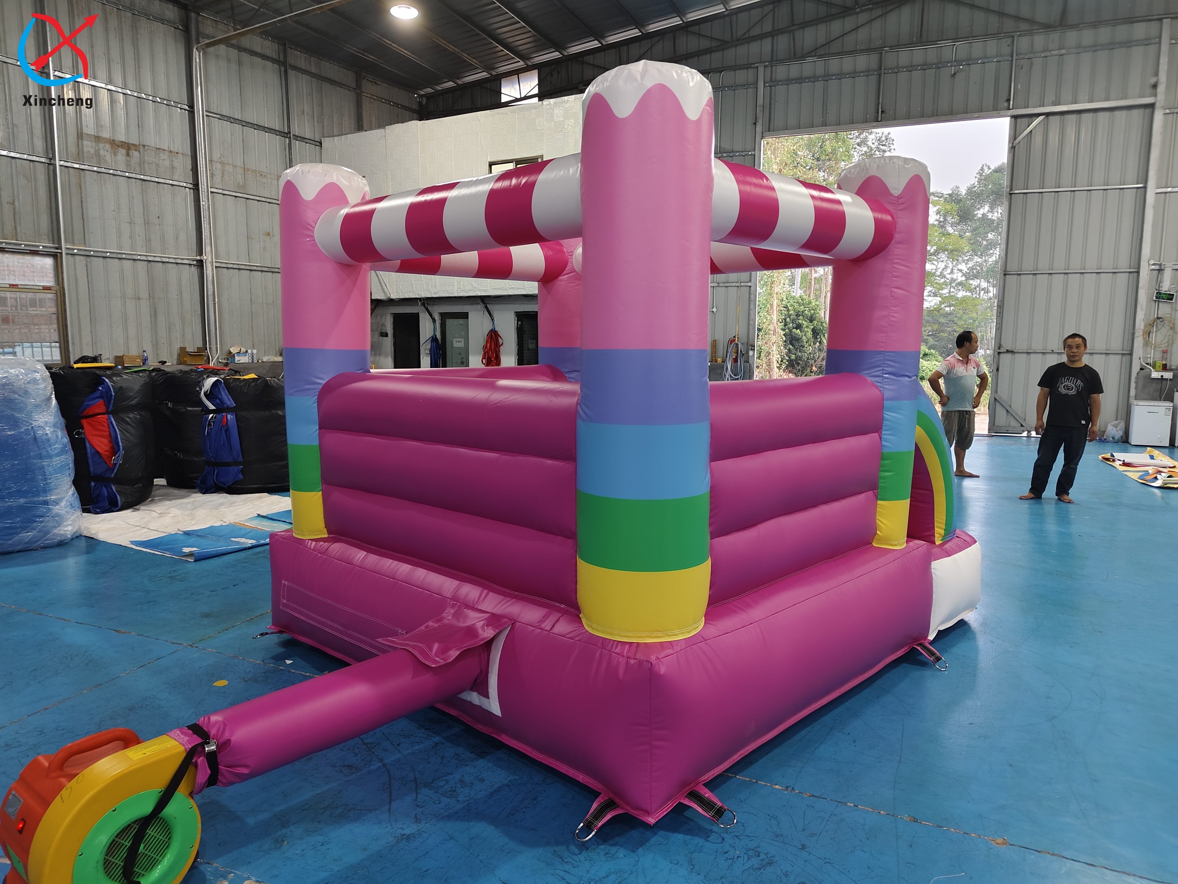 Commercial Grade Inflatable Bounce House Pink House Inflatable Jumping Castle