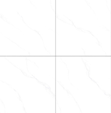 Carrara wear-Resistant And No Fade 1mx1m Indoor Floor Polished Glazed Porcelain Tile For Building And Kitchen