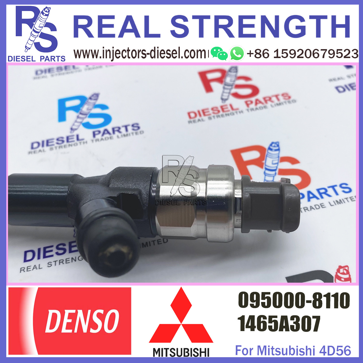 Common Rail Fuel Injector 1465A307 1465A054 095000-5760 095000-8110 for Diesel Engine 4M41