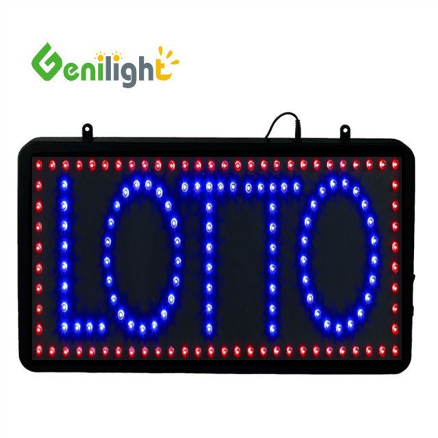 Original Genilight Indoor 56*33cm Super Brightness Custom LED LOTTO Open Display LED Sign