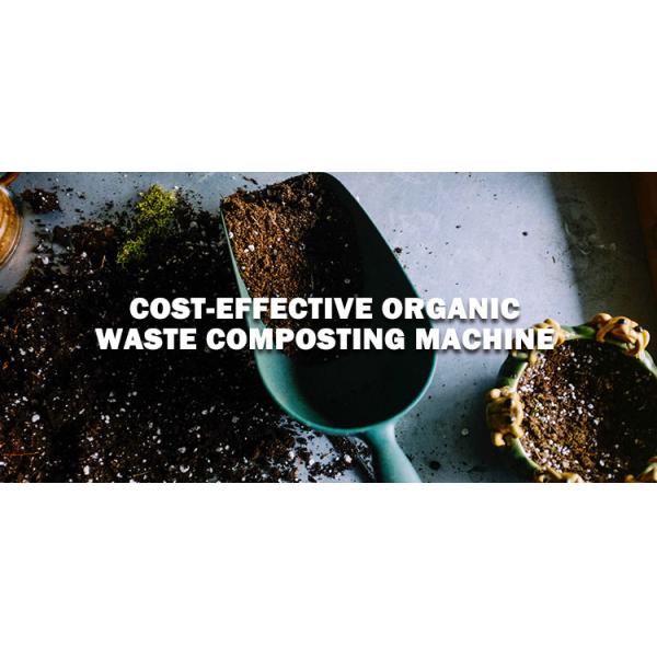 Bio Organic Waste Composting Machine 500kg/24H Microbial Kitchen Waste Fertilizer
