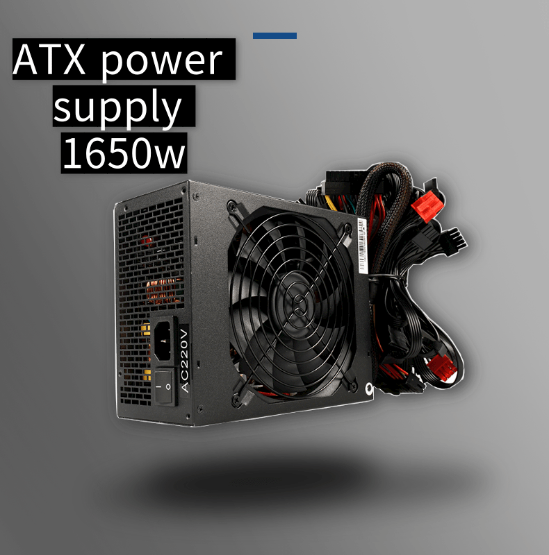 ATX Machine 1650w multiple power supply 90 plus gold output GPU ready to ship commercial Atx dc