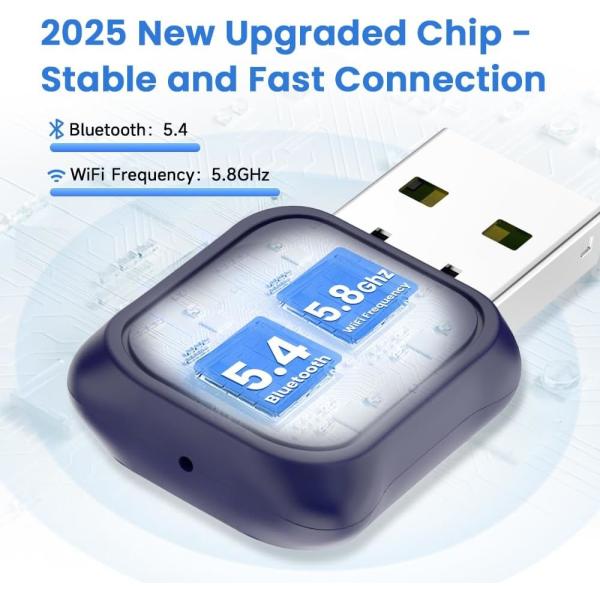 Portable Wireless Carplay and Android Auto Adapter for Original Car Dual Core 1.0GHz MIPS CPU Bluetooth Version 5.4