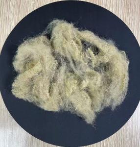 Quality Recycled Polyester Staple Fiber 6D 64mm Beige Eco-Friendly for sale