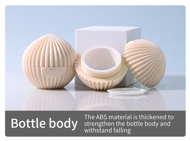 Sphere Shape Custom Cosmetic Packaging 50g 75g Plastic Container For Cream