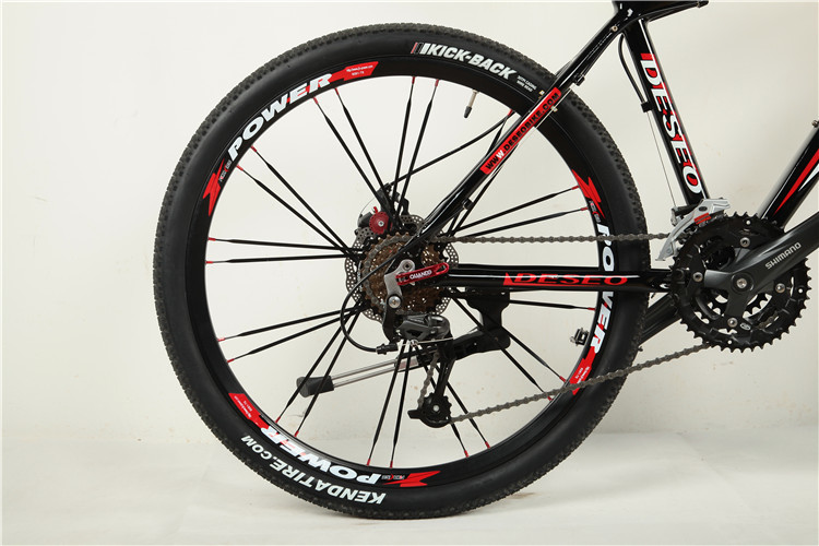 High grade hydraulic disc brake Shimano 24/27/30 speed 27.5 inch alloy mountain bicycle with 24 hole spoke wheel