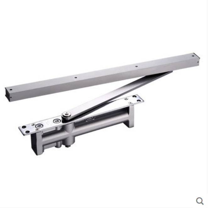 Silver Hydraulic Sliding Door Closer for Modern Fire Door in Modern Design Style