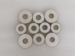 Quality Ring Round Shape P4 P5 Or P8 340PF Piezoelectric Ceramic Plate for sale