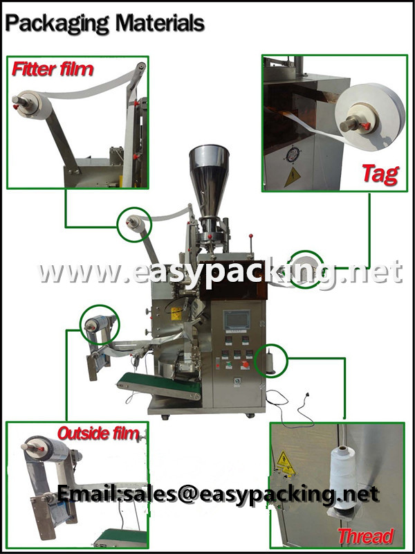 2015 hot sale!!! small automatic green tea bag packing machine for tea/herb/sugar/powder