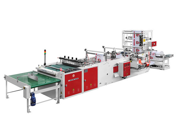 BOPP / POF Heat Patch Handle Bag Making Machine With PLC Controller