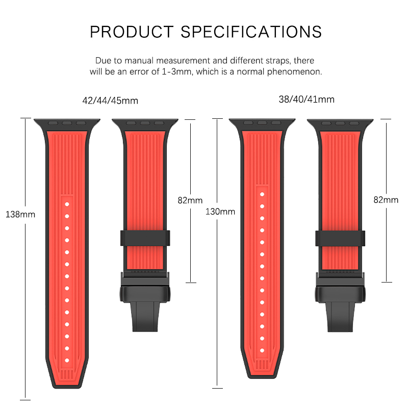 10 Color Options Butterfly Buckle Watch Straps for i Watch Series Ultra 8 7 6 5 4 Se