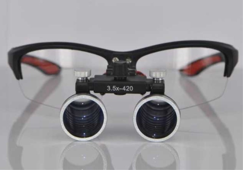 Binocular 2.5X 3.5X Dental Loupes Dentist Surgical Medical LED Head