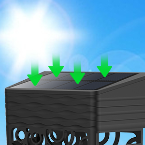 solar fence light