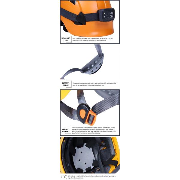 ABS Material Hard Hat with 6-Point Suspension and Electrical Insulation for Outdoor Sports and Industrial Safety