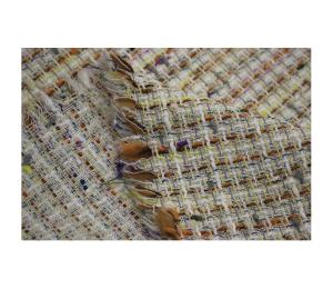 Quality In Stock Wholesale of a Roll New Design 100 Polyester Tweed Fabric for Women's Coat Clothing in Autumn and Winter for sale