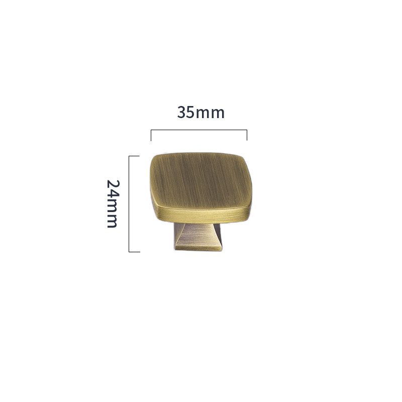 Kitchen Gold Brass Cabinet Pull Handles 192mm For Apartment Villa