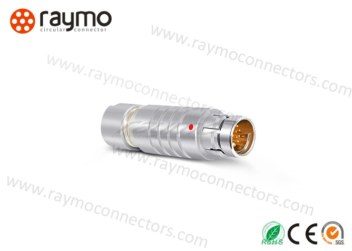 IP68 Waterproof Metal circular Connector, cable mounted str plug Fischers S 1031A019-130