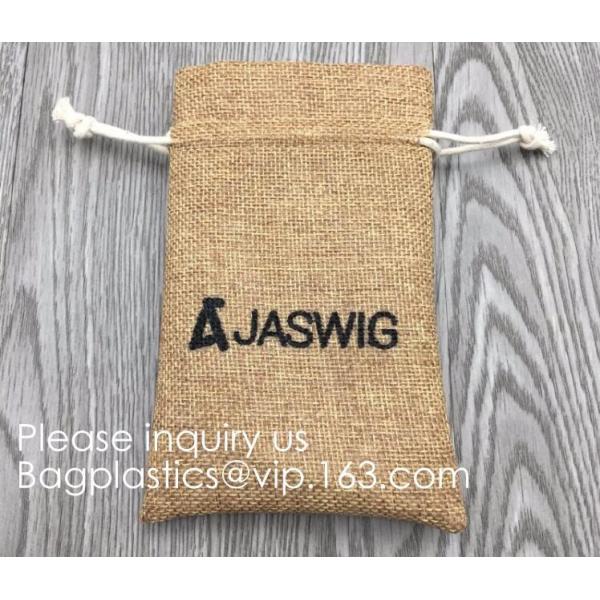 Assorted Colors Burlap Gift Bags with Double Jute Drawstrings Candy Sack Pouch Halloween Treat Gift Bags with Different