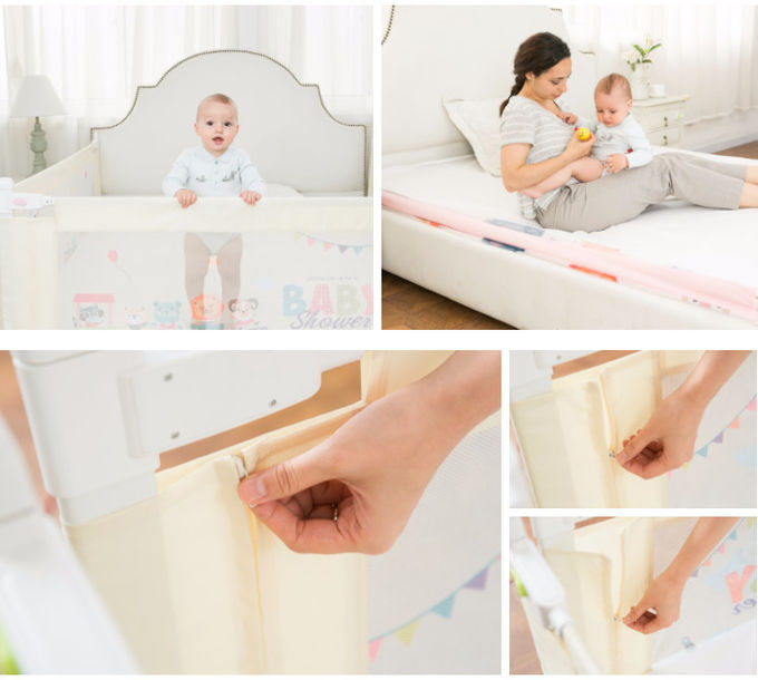 Baby Items Safe Eco-Friendly Child Safety Bed Rail Colorful Non-toxic Safety Playpen Baby Play Fence